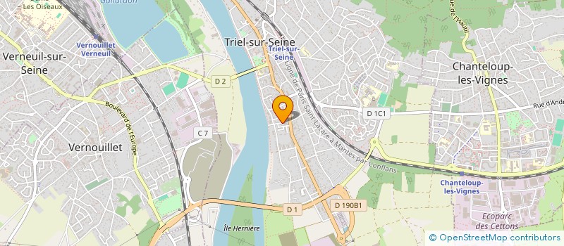 localisation de l'entreprise LES SELENITES  TRIEL-SUR-SEINE