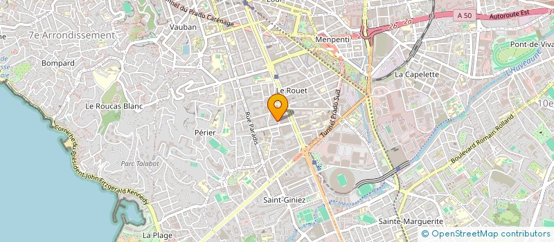 localisation de l'entreprise LES SELONNET à MARSEILLE 8