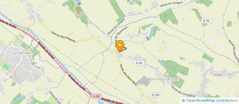 localisation de l'entreprise LES SEMAPHORES  BONREPOS-RIQUET