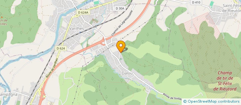 localisation de l'entreprise LES SEMELLES DANS LE VENT à DALOU
