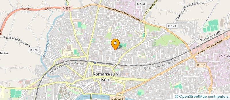 localisation de l'entreprise LES SEMENCES DE LA DROME  ROMANS-SUR-ISERE