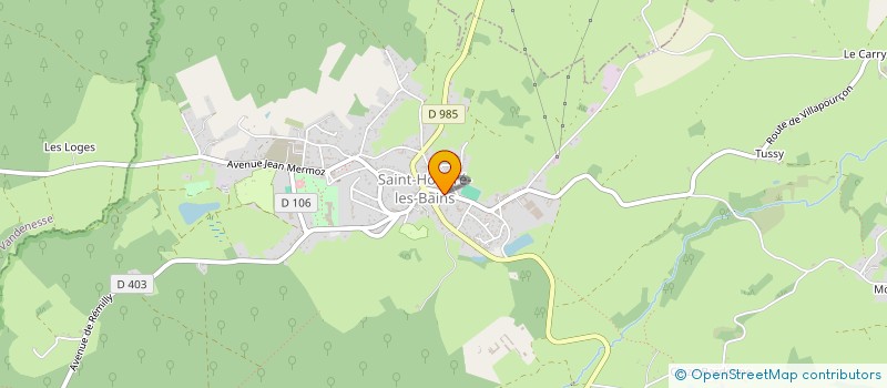 localisation de l'entreprise LES SEMEURS DE BONNE HUMEUR à SAINT-HONORE-LES-BAINS
