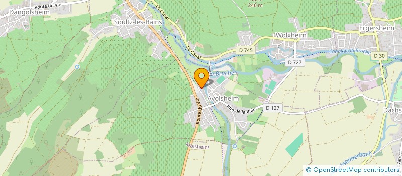 localisation de l'entreprise LES SEMEUSES D' ETOILES  AVOLSHEIM