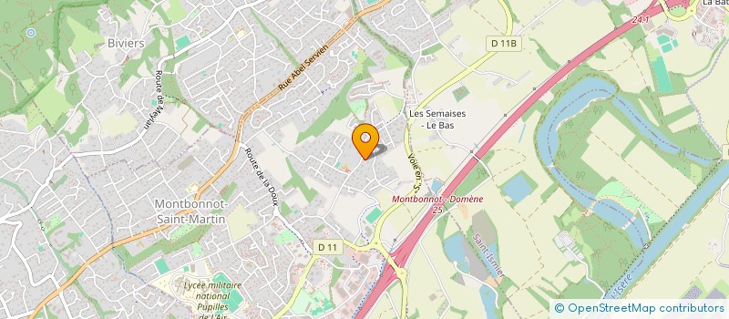 localisation de l'entreprise LES SENAISES  MONTBONNOT-SAINT-MARTIN