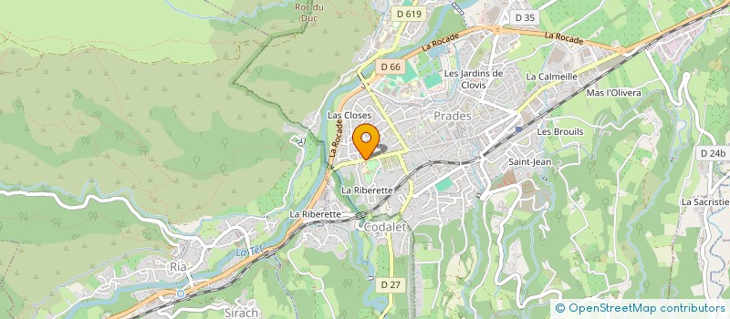 localisation de l'entreprise LES SENIORIALES DE LA MEDITERRANEE  PRADES