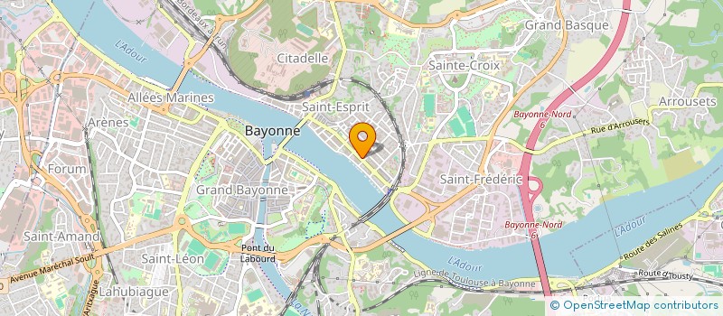 localisation de l'entreprise LES SENIORS BAYONNAIS à BAYONNE