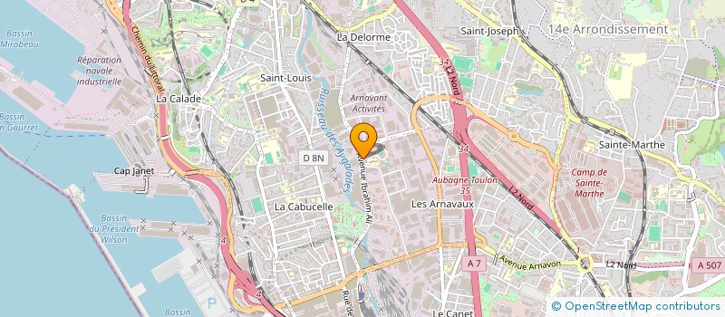 localisation de l'entreprise LES SENIORS DE LA VISITATION ES SES ARNAVANTS à MARSEILLE