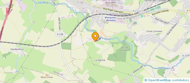 localisation de l'entreprise LES SENIORS DE RINXENT  RINXENT