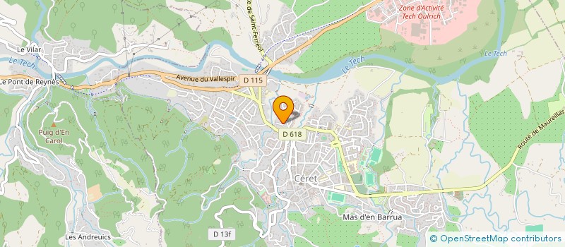 localisation de l'entreprise LES SENIORS EN FETE à CERET