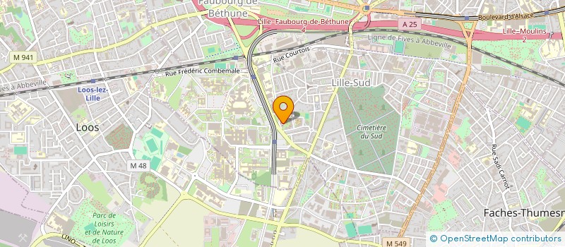 localisation de l'entreprise LES SENIORS EN FOLIE à LILLE