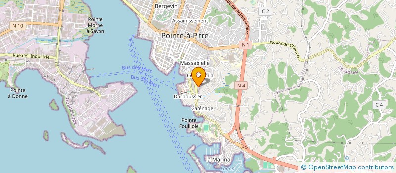 localisation de l'entreprise LES SENIORS TRAVAILLEURS DU BATIMENT à POINTE-A-PITRE