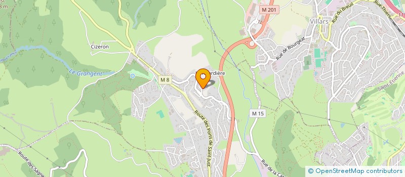 localisation de l'entreprise LES SENS  SAINT GENEST LERPT