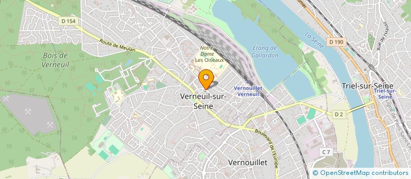 localisation de l'entreprise LES SENS CIEL  VERNEUIL-SUR-SEINE