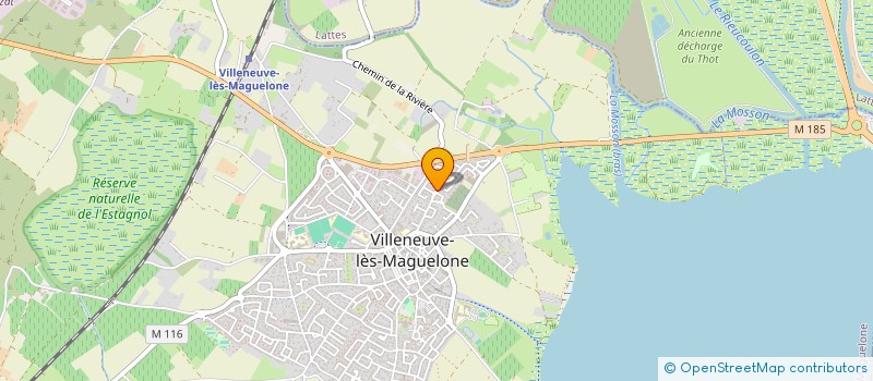 localisation de l'entreprise LES SENS CIEL  VILLENEUVE-LES-MAGUELONE
