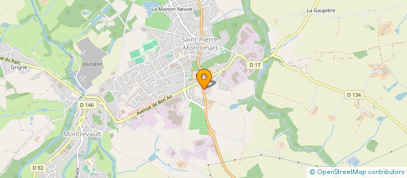 localisation de l'entreprise LES SENS DE CHLOE  MAUGES-SUR-LOIRE