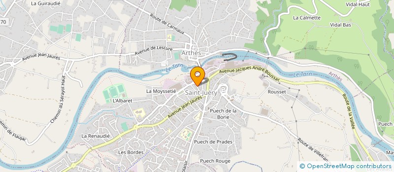 localisation de l'entreprise LES SENS DE CLO à SAINT-JUERY