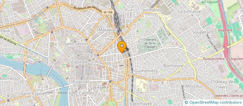 localisation de l'entreprise LES SENS DE L ART à TOULOUSE