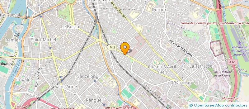 localisation de l'entreprise LES SENS DE L'TRE à TOULOUSE