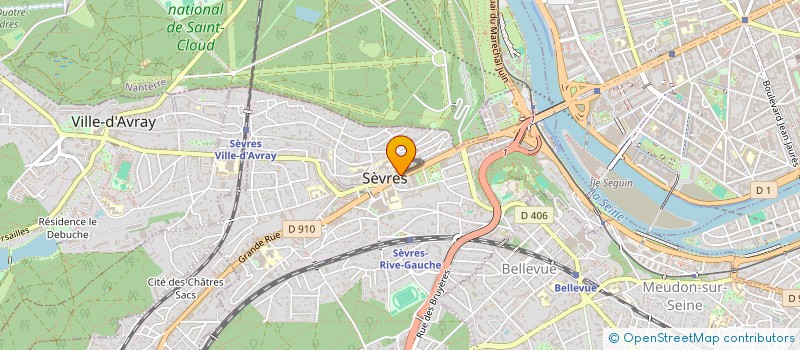 localisation de l'entreprise LES SENS DE SOI à SEVRES
