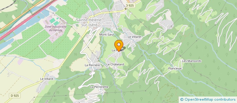 localisation de l'entreprise LES SENS DES ALPES  SAINTE-HELENE-SUR-ISERE