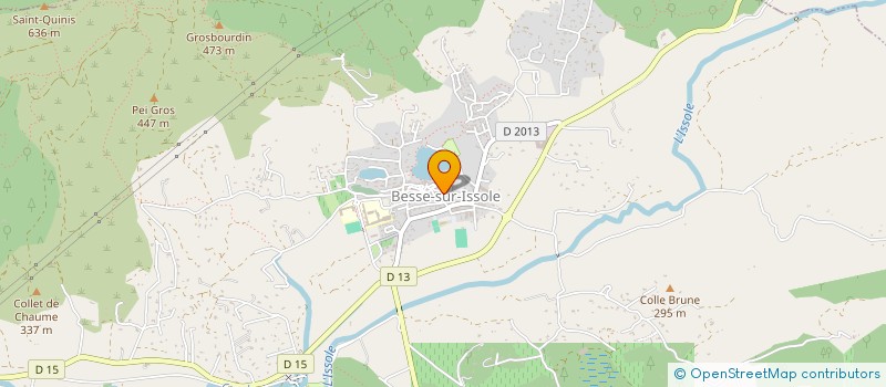 localisation de l'entreprise LES SENS DES FLEURS  BESSE-SUR-ISSOLE