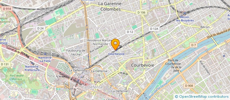 localisation de l'entreprise LES SENS DES PAINS  COLOMBES