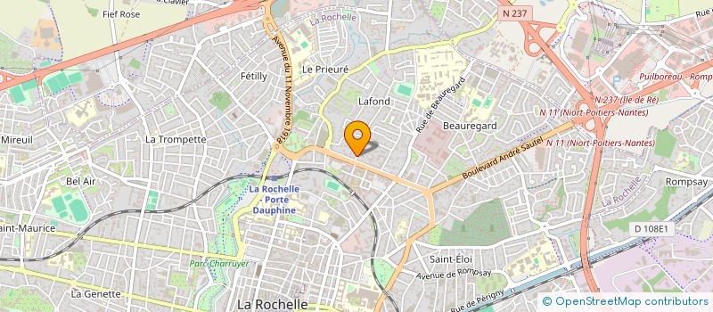 localisation de l'entreprise LES SENS DU BIEN ETRE  LA ROCHELLE