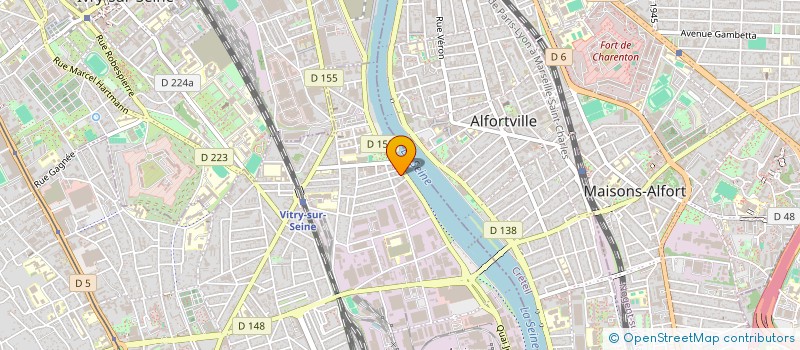 localisation de l'entreprise LES SENS DU CORPS à VITRY-SUR-SEINE