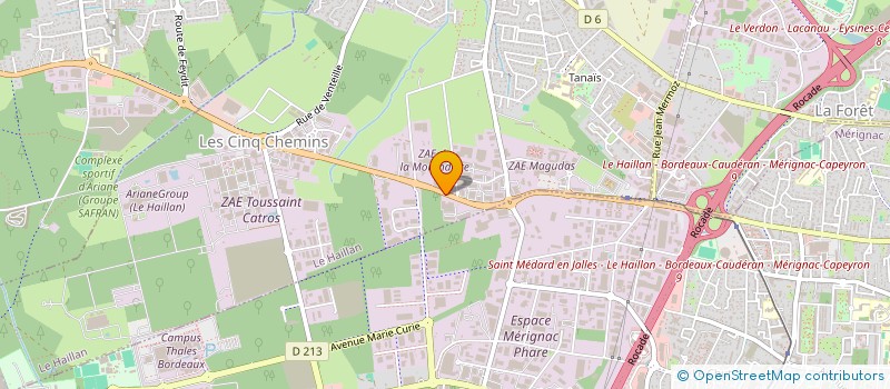 localisation de l'entreprise LES SENS DU FER à LE HAILLAN