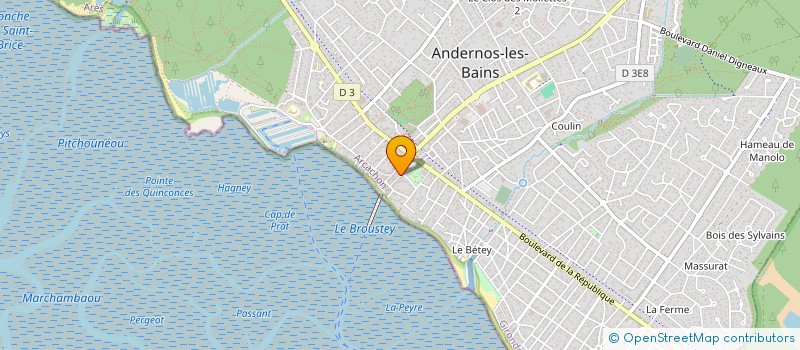 localisation de l'entreprise LES SENS DU GOUT  ANDERNOS-LES-BAINS