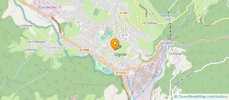 localisation de l'entreprise LES SENS DU TERROIR à UGINE