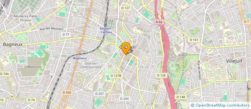 localisation de l'entreprise LES SENS DU ZEN à CACHAN