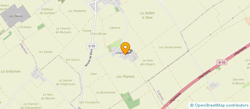 localisation de l'entreprise LES SENTES  MULSANS