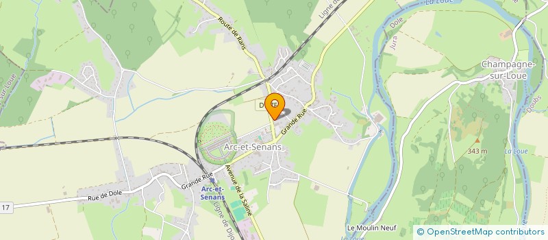 localisation de l'entreprise LES SENTEURS DE LILI  ARC-ET-SENANS