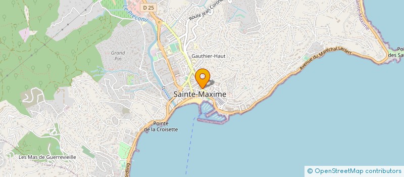 localisation de l'entreprise LES SENTEURS DE MONCH à SAINTE-MAXIME