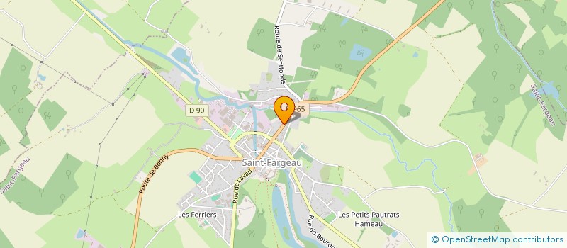 localisation de l'entreprise LES SENTIERS DE LA JOIE à SAINT-FARGEAU