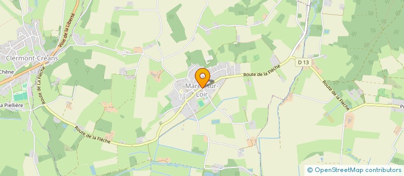 localisation de l'entreprise LES SENTIERS DE MAREIL  MAREIL-SUR-LOIR