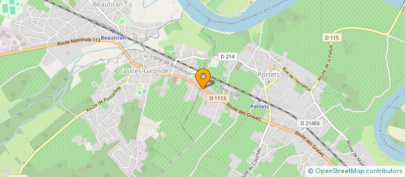 localisation de l'entreprise LES SENTIERS DE MONTESQUIEU  PORTETS