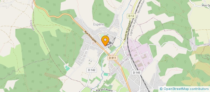 localisation de l'entreprise LES SENTIERS DE PIERRE ET D' EAU  SAINT GERY-VERS