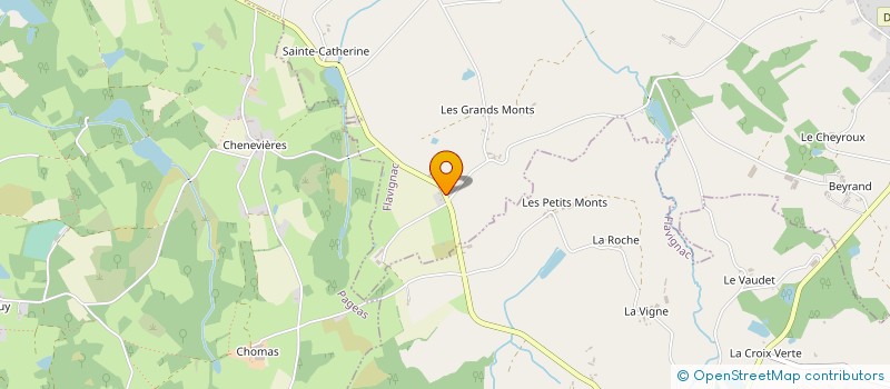 localisation de l'entreprise LES SENTIERS ROUTE RICHARD COEUR DE LION à CHALUS