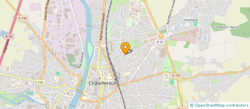 localisation de l'entreprise LES SENTIERS VAGABONDS à CHATELLERAULT