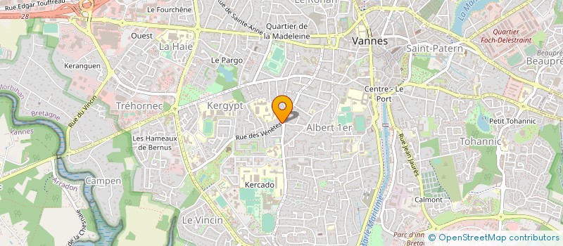 localisation de l'entreprise LES SEPT CAMELIAS  VANNES