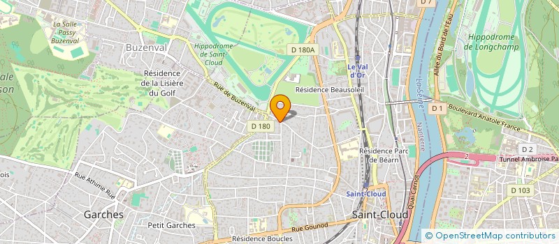 localisation de l'entreprise LES SEPT CIELS  SAINT-CLOUD