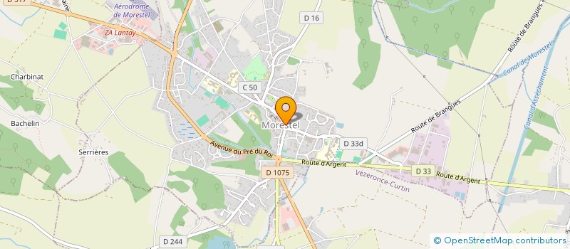 localisation de l'entreprise LES SEPT DAUPHINS  MORESTEL