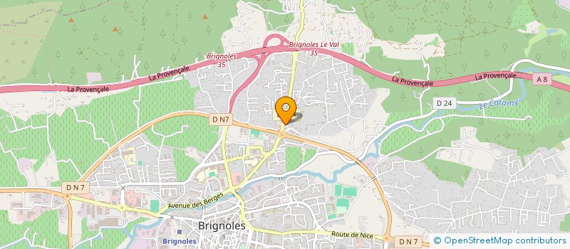 localisation de l'entreprise LES SEPT FOURNEES  BRIGNOLES