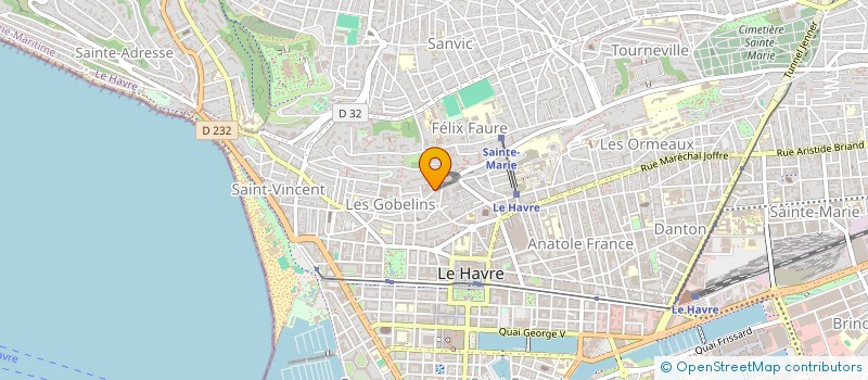 localisation de l'entreprise LES SEPT GOBELINS  LE HAVRE