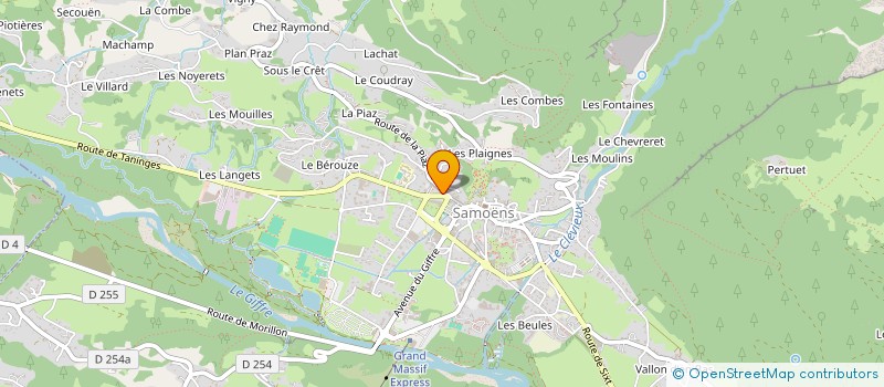 localisation de l'entreprise LES SEPT MONTS SARL  SAMOENS