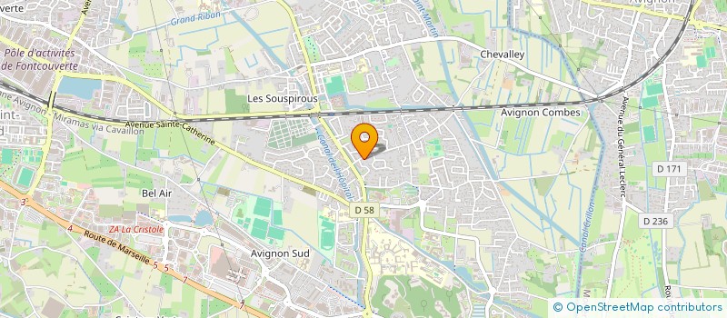 localisation de l'entreprise LES SEPT PEYRE  AVIGNON