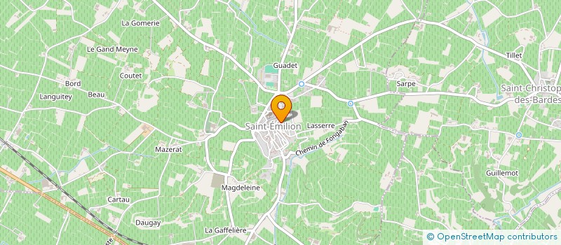 localisation de l'entreprise LES SEPT PROVINCES VINICOLES à SAINT-EMILION