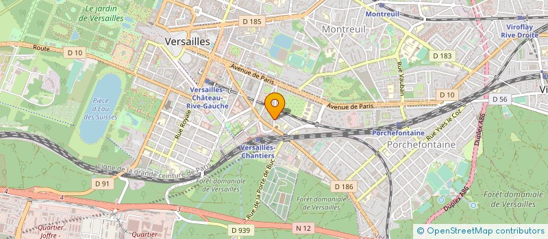 localisation de l'entreprise LES SEPT VENTS à VERSAILLES